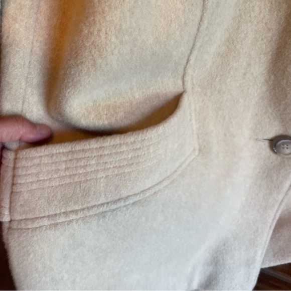 Vintage 60s Fashionbilt Camel Wool Trench Peacoat Jacket Union Made Size 15 - Picture 6 of 10